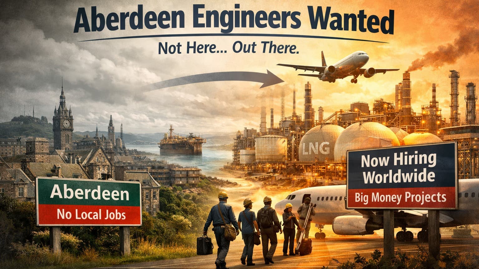 Thousands of oil and gas engineers wanted. Just not where I live in Aberdeen.