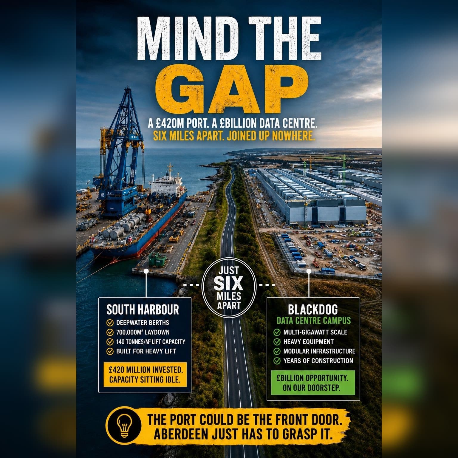 Aberdeen spent £420 million on a deepwater port.