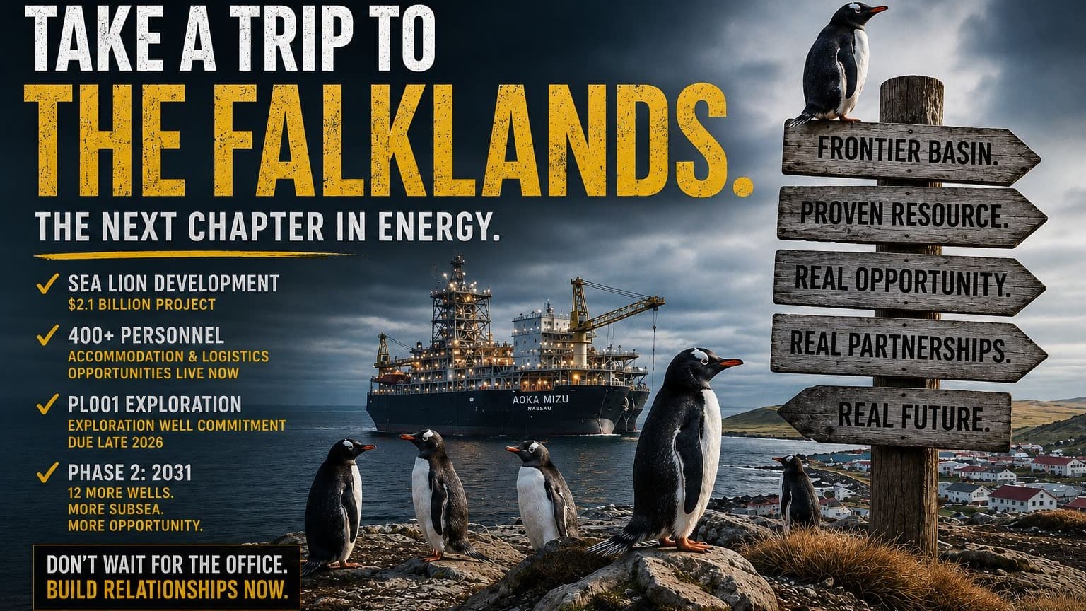 TAKE A TRIP TO THE FALKLANDS.